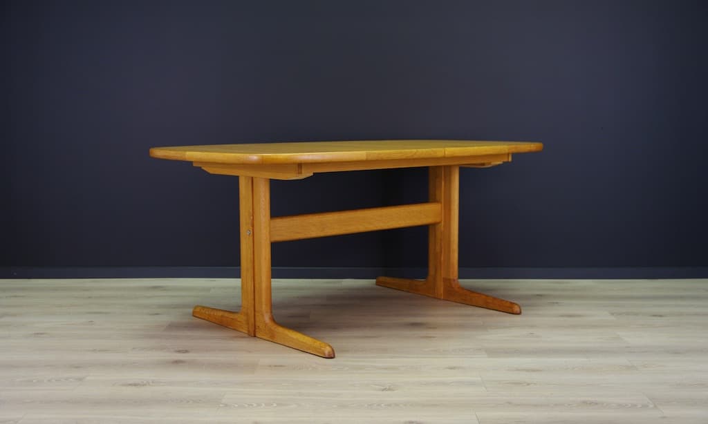 Oval Table, light brown ash, Skovby Møbelfabrik, Denmark, 1960s - 45196
