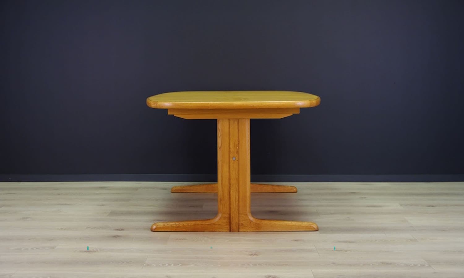 Oval Table, light brown ash, Skovby Møbelfabrik, Denmark, 1960s - 49751