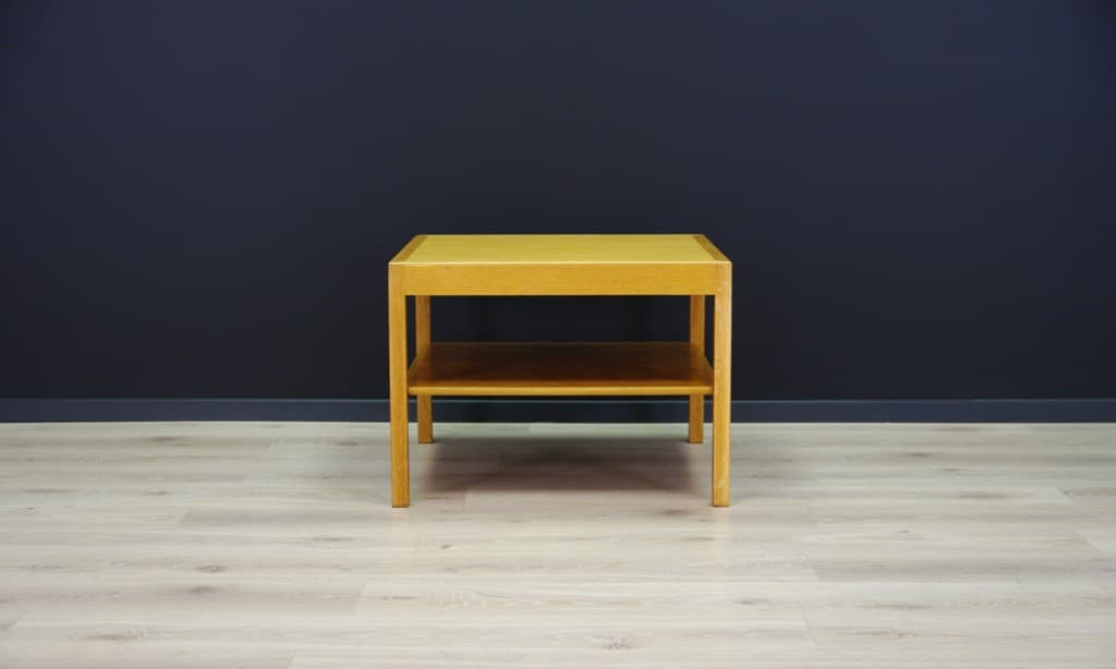 Stolik kawowy, jesion żółty, proj. H. J. Wegner, Andreas Tuck, Dania, lata 60. - 45190