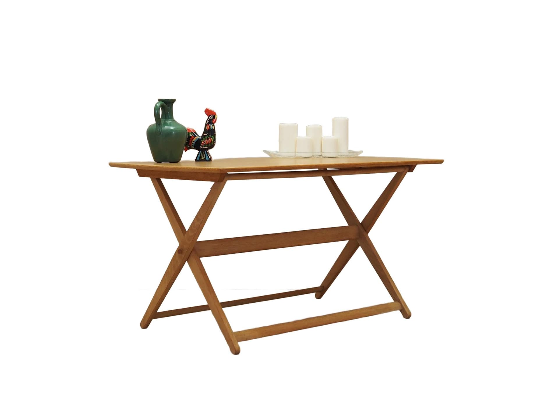 Coffee table, yellow ash, Denmark, 1970s