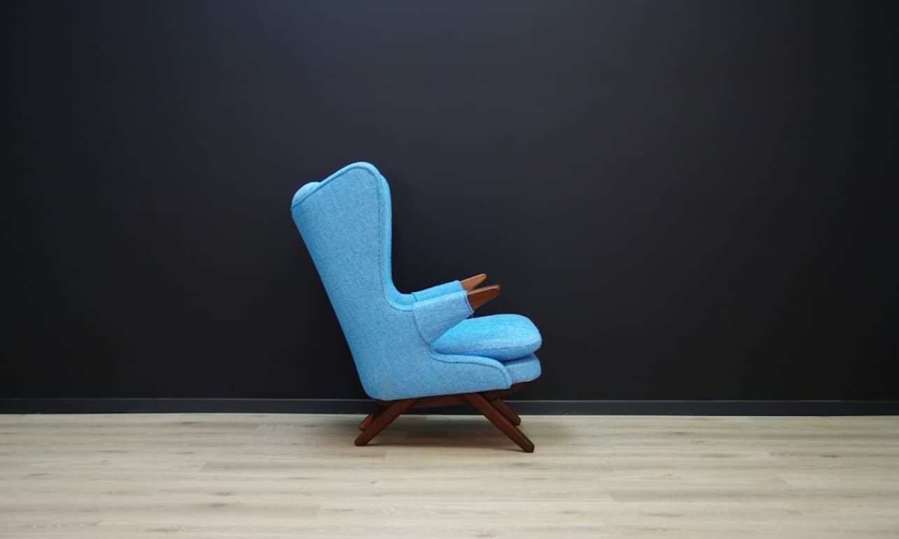 Armchair, teak turquoise, by S. Skipper, Denmark, 1960s - 45155