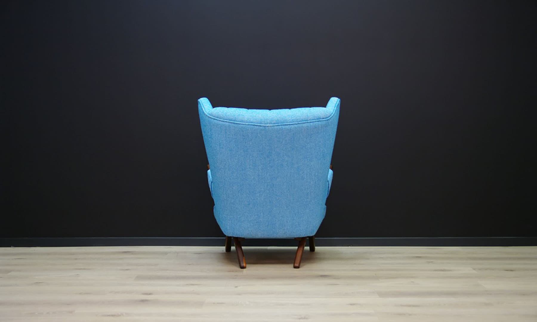 Armchair, teak turquoise, by S. Skipper, Denmark, 1960s - 49709