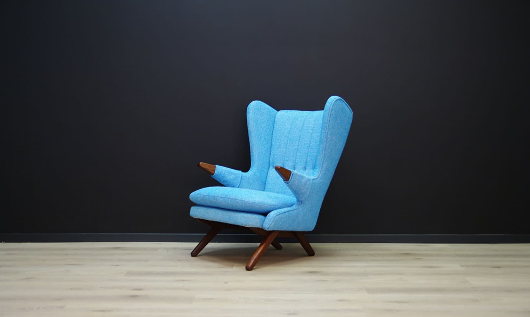 Armchair, teak turquoise, by S. Skipper, Denmark, 1960s - 49708