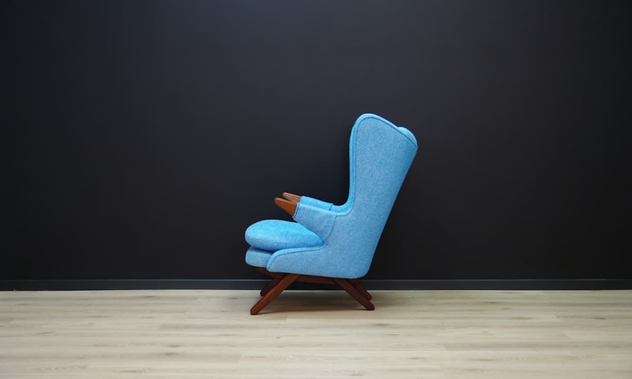 Armchair, teak turquoise, by S. Skipper, Denmark, 1960s - 45157