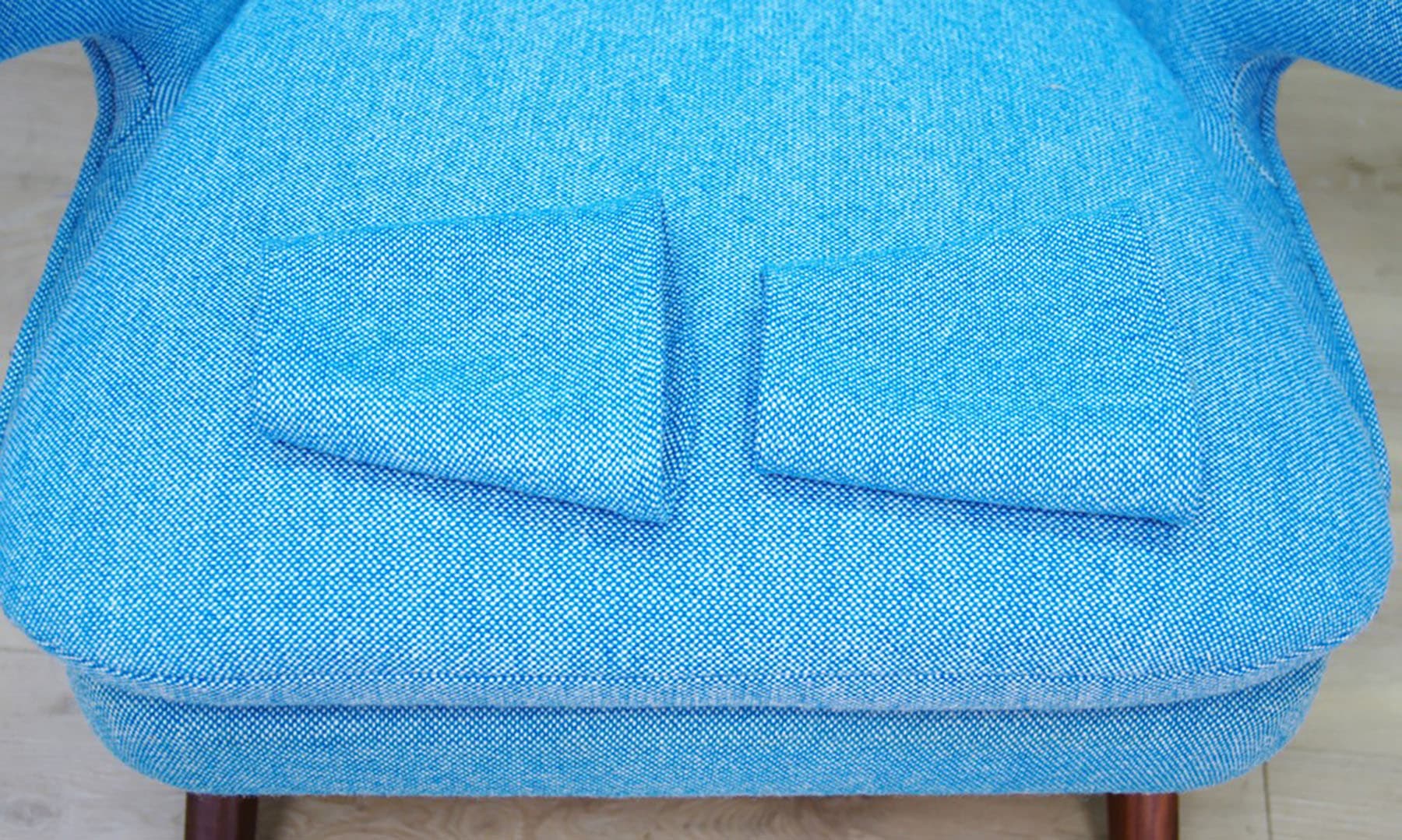 Armchair, teak turquoise, by S. Skipper, Denmark, 1960s - 49713