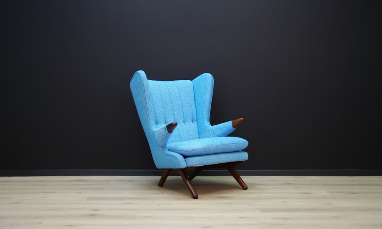 Armchair, teak turquoise, by S. Skipper, Denmark, 1960s - 45154