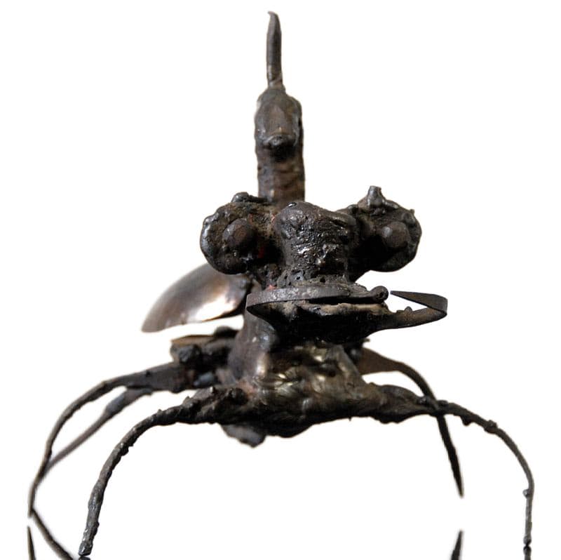 Metalowa figurka brutalistyczna, lata 60. - 4599