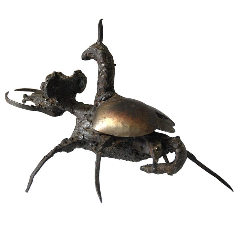 Metalowa figurka brutalistyczna, lata 60. - 4602