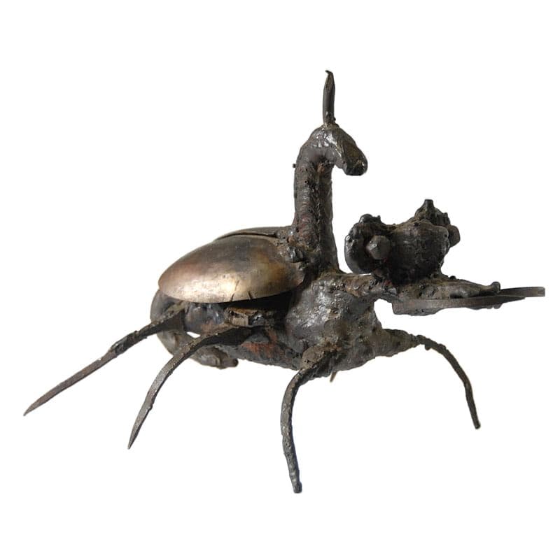 Metalowa figurka brutalistyczna, lata 60. - 4601