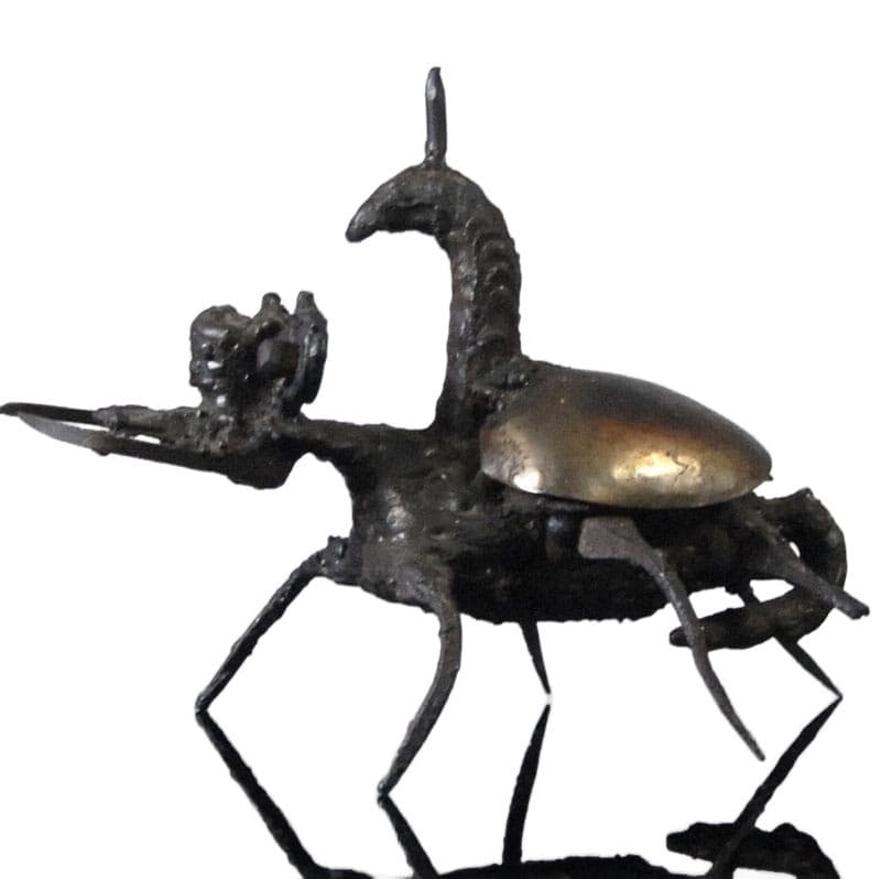 Metalowa figurka brutalistyczna, lata 60. - 4598