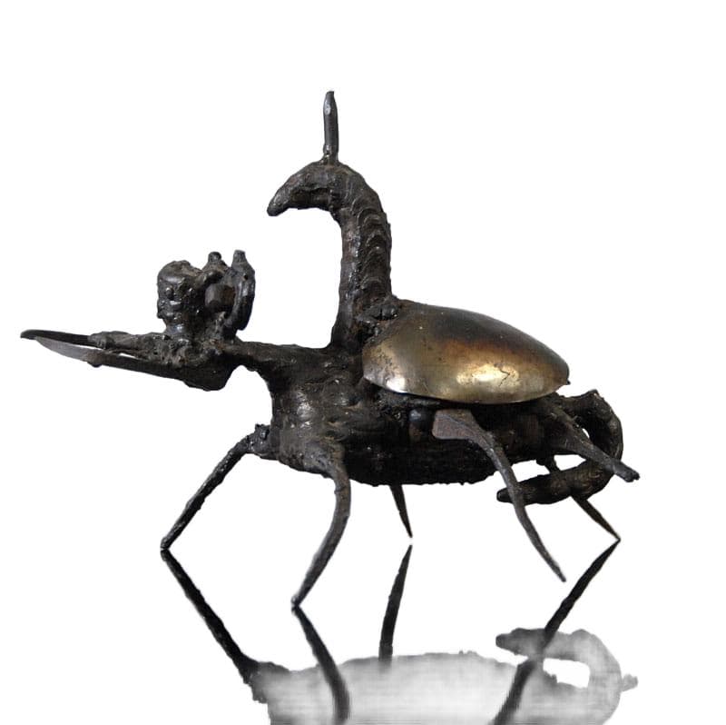 Metalowa figurka brutalistyczna, lata 60. - 4600