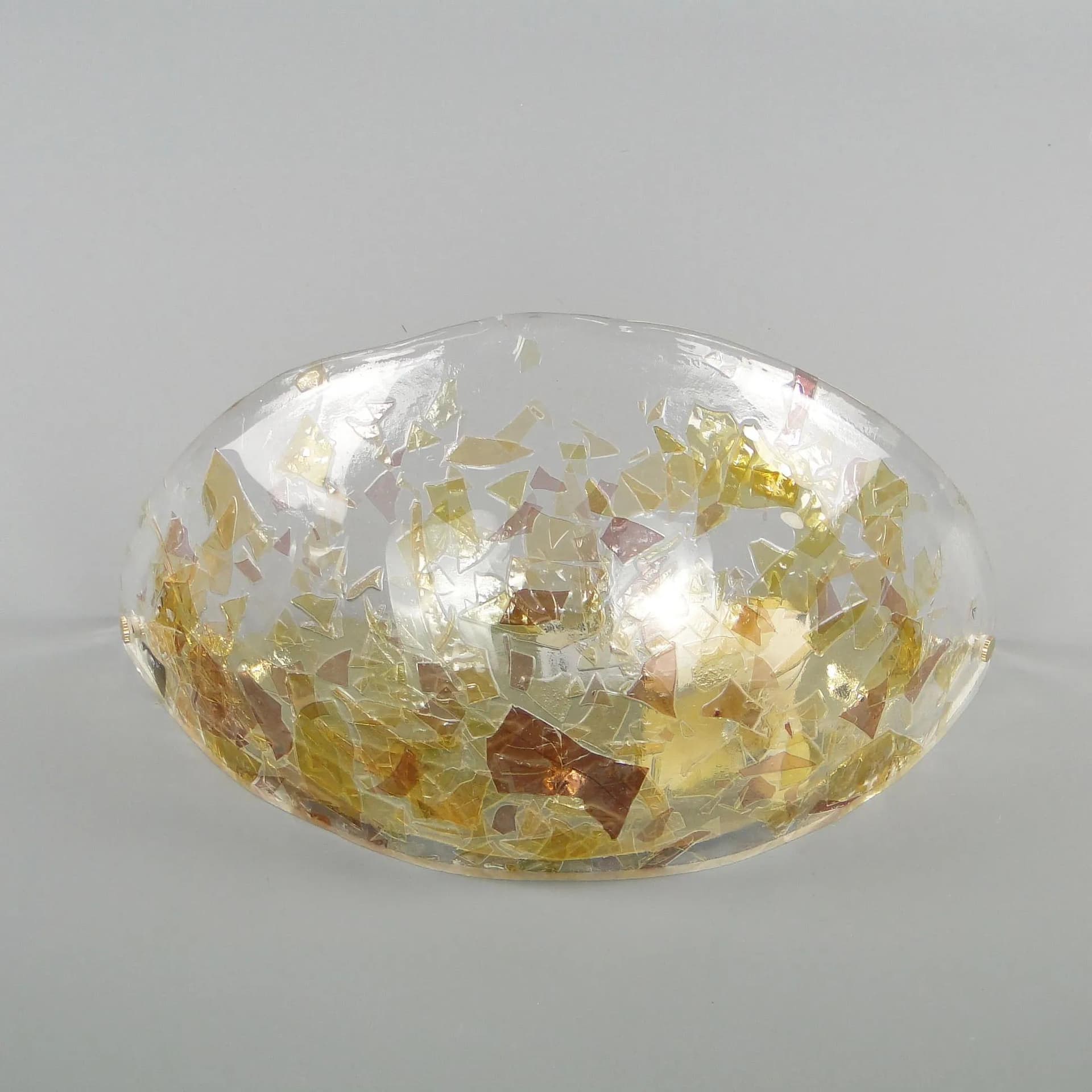 Wall Sconce Murano, multicolor glass, gold metal, Italy, 1970s. - 45324