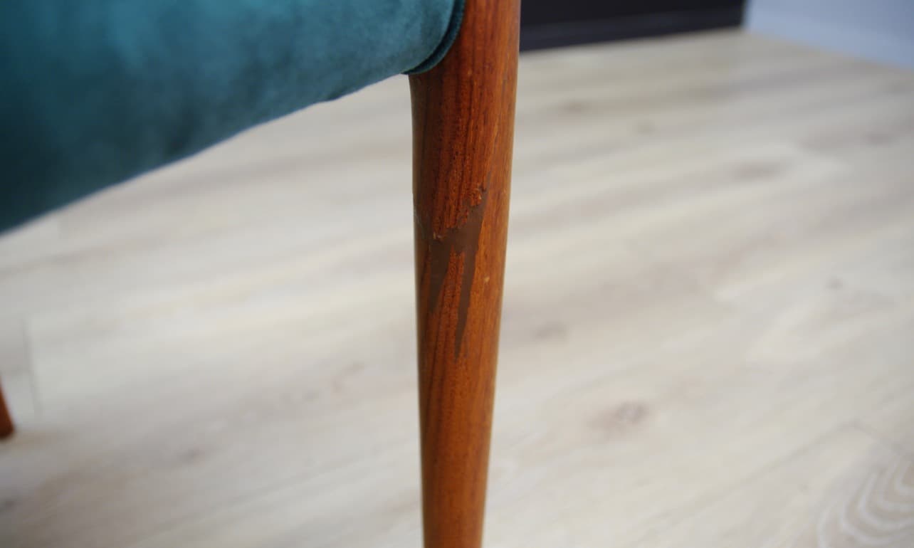 Krzesło Model 82, zielony, palisander, proj. N.O. Møller, J.L. Møllers, Dania, lata 60. - 49705