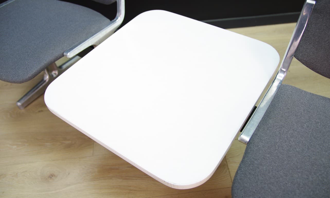 Ławka, szary, aluminium, Dania, lata 60. - 49695