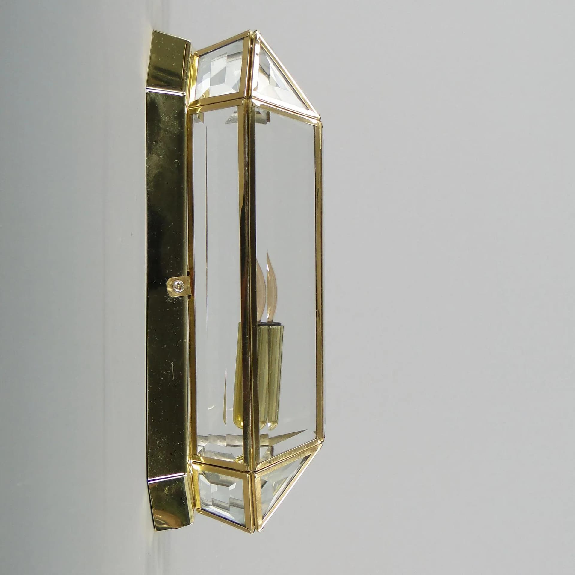 Wall Sconce Vienna Secession, golden, brass, early 20th c. - 45320