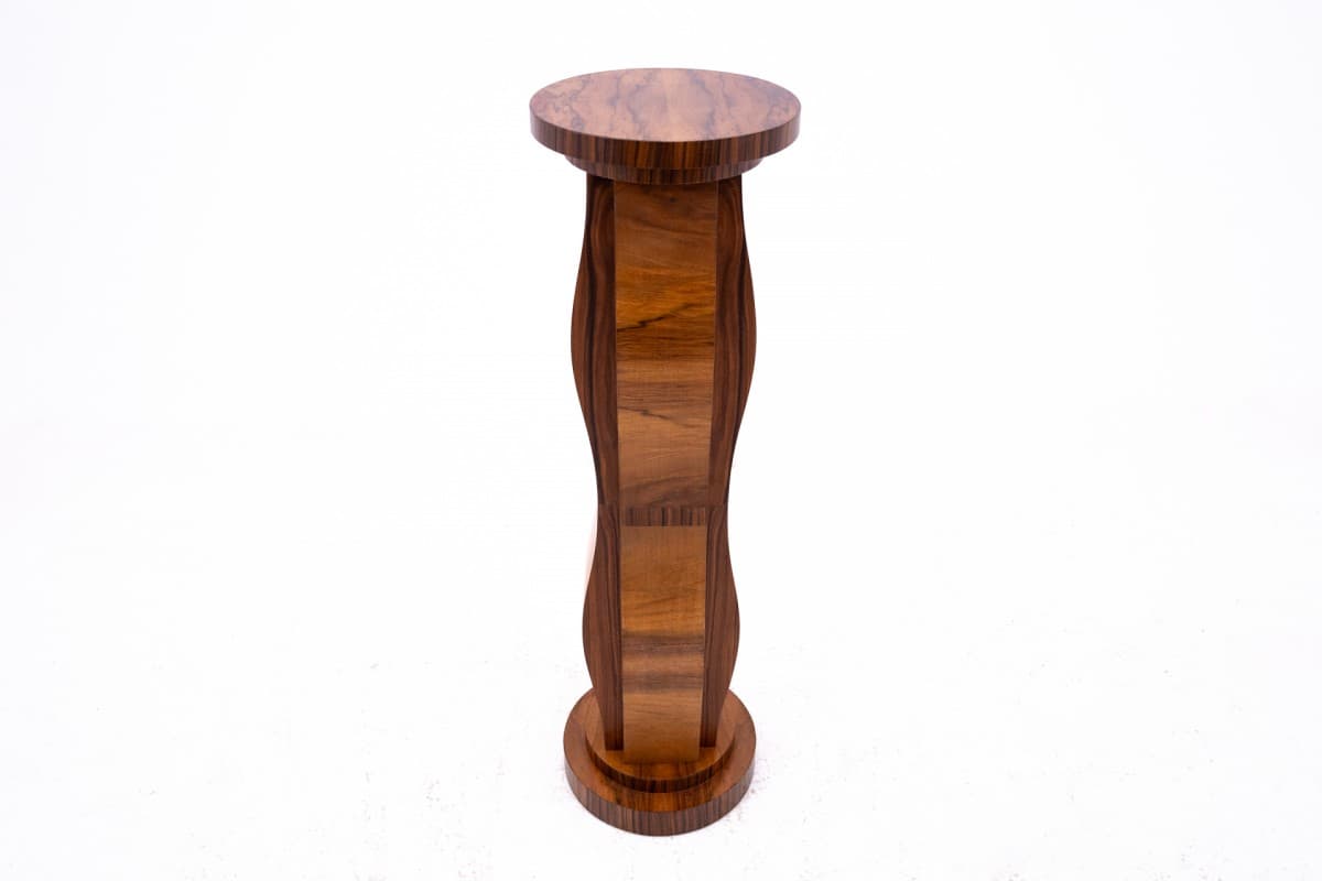 Orzechowe kolumny Art Deco, Polska, lata 40. - 47743