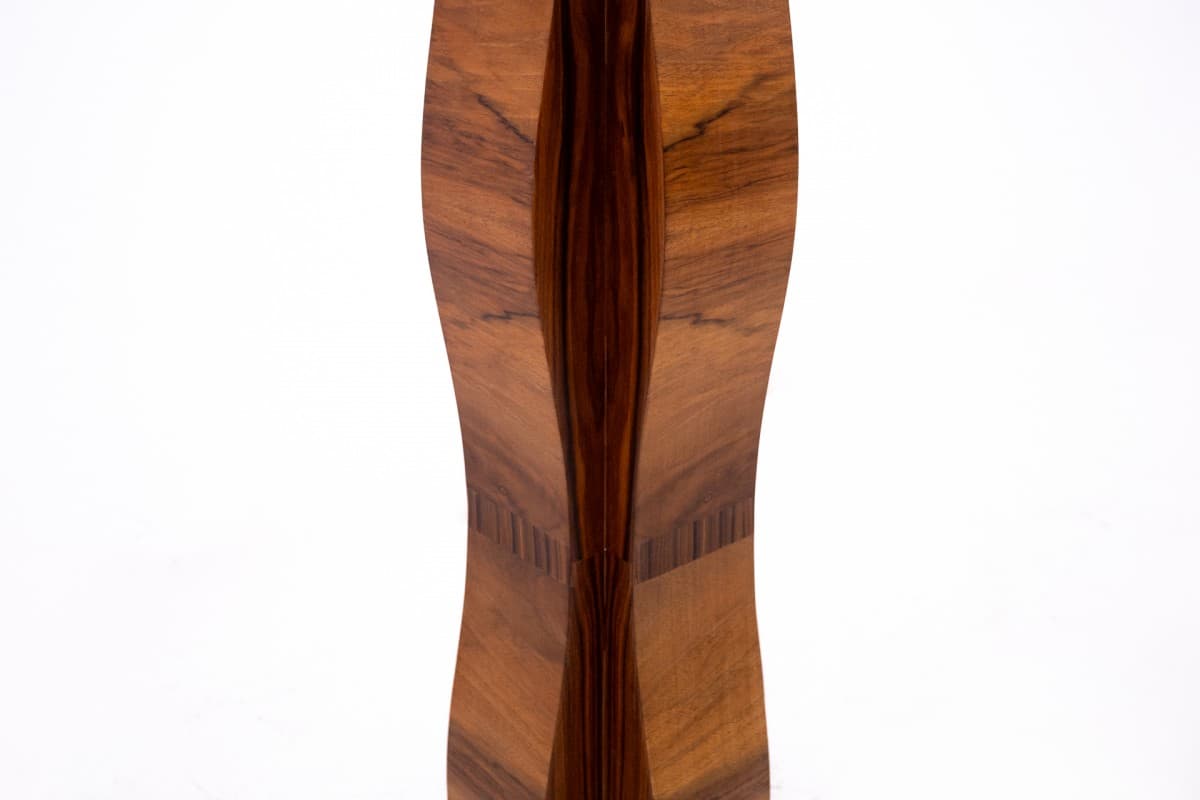 Orzechowe kolumny Art Deco, Polska, lata 40. - 47745