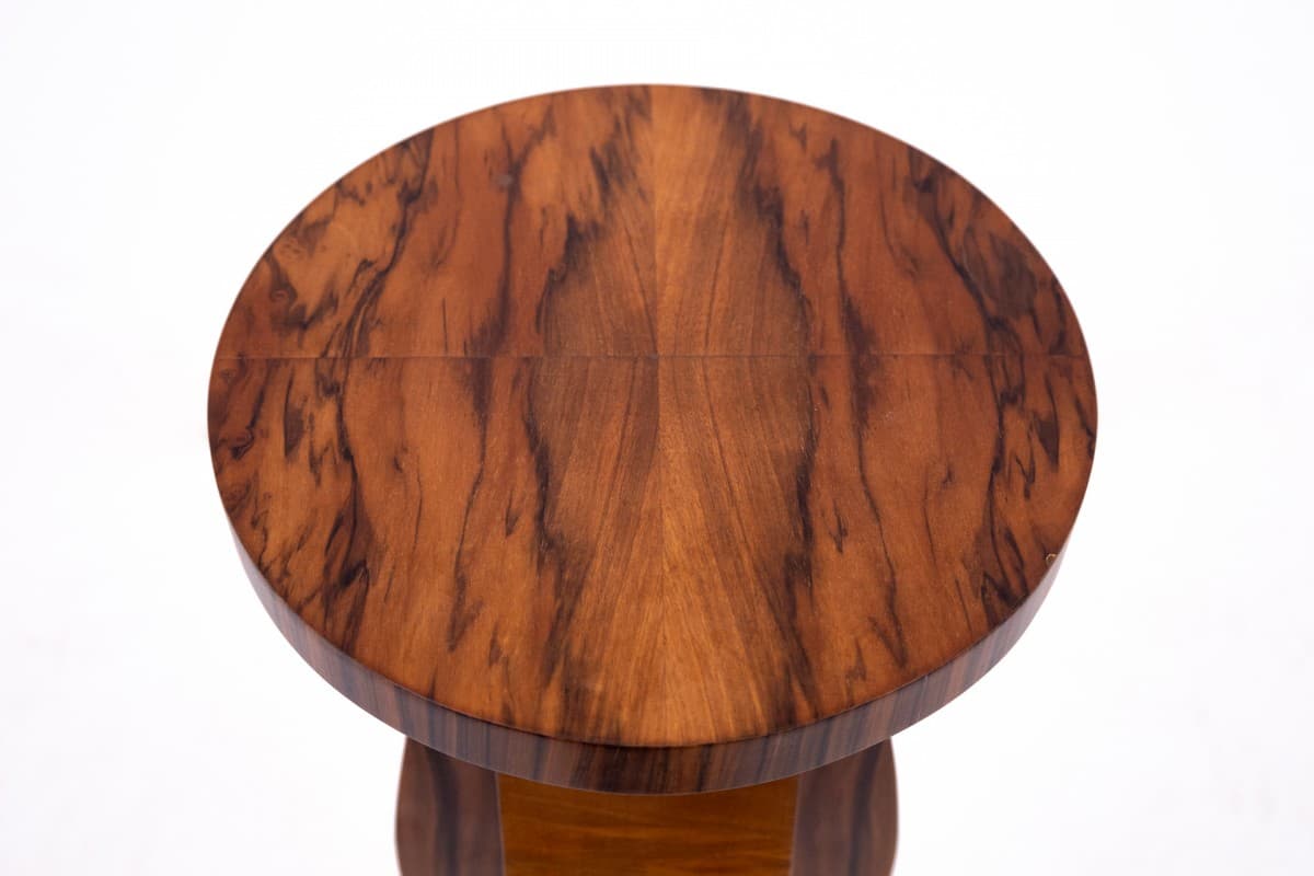 Orzechowe kolumny Art Deco, Polska, lata 40. - 47746