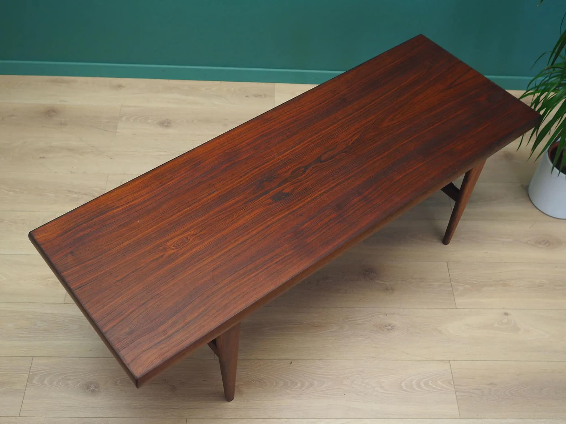 Coffee table, dark brown rosewood, Denmark, 1970s - 45451