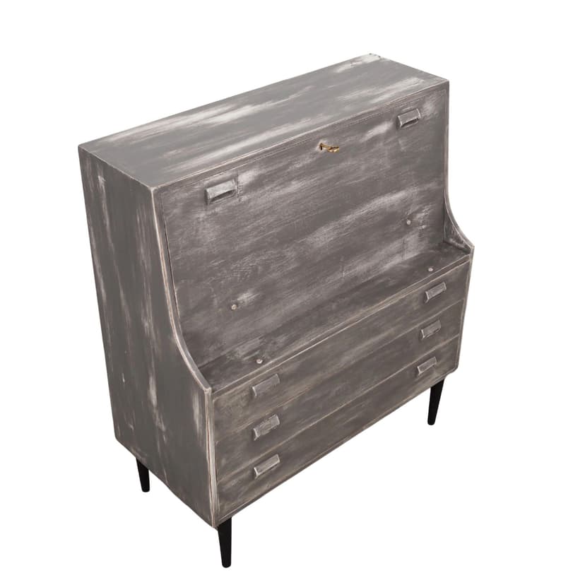 Sekretarzyk, jesion szary, proj. B. Mogensen, dla Søborg Møbelfabrik, Dania, lata 60.