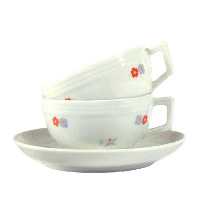 Porcelanowe filiżanki do kawy Art Deco, Richard Ginori, Włochy, lata 30. - 4593