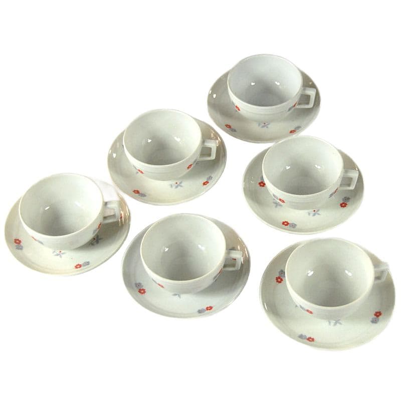 Porcelanowe filiżanki do kawy Art Deco, Richard Ginori, Włochy, lata 30. - 4592