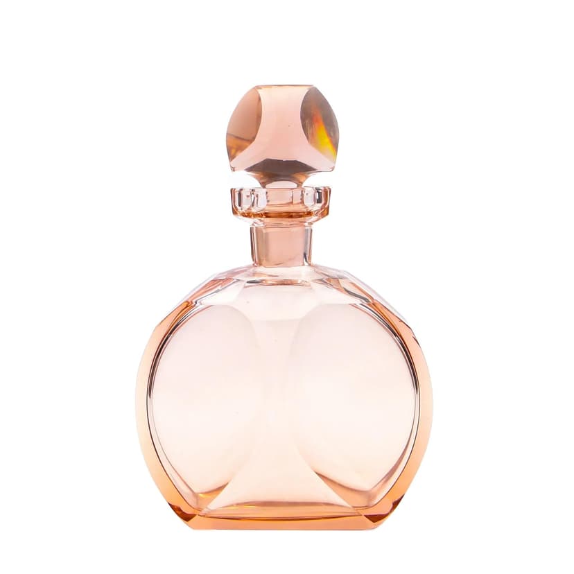 Decanter, transparent crystal, Moser, Czech Republic, 1960s.