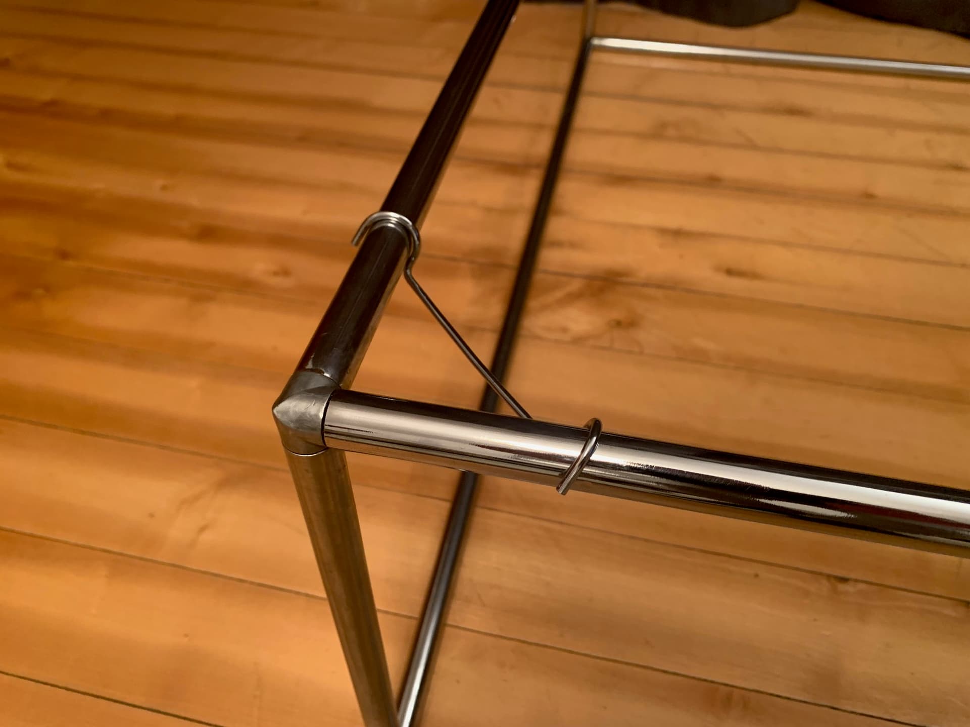 Coffee Table Amiral, brown wood, brass metal, by K. Mobring, Ikea, Sweden, 1970s. - 45612