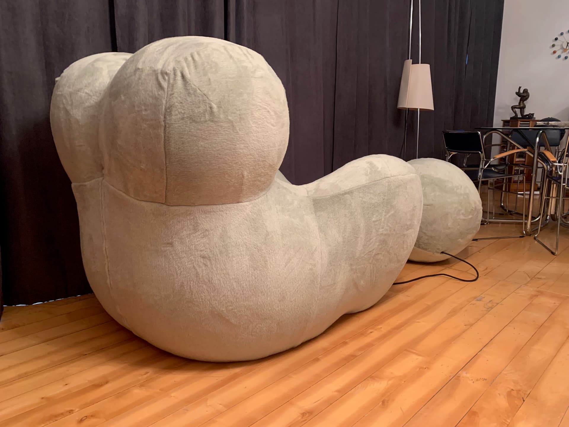 Fotel Big Mama, velvet beżowy, proj. G. Pesce, B&B Italia, Włochy - 45619