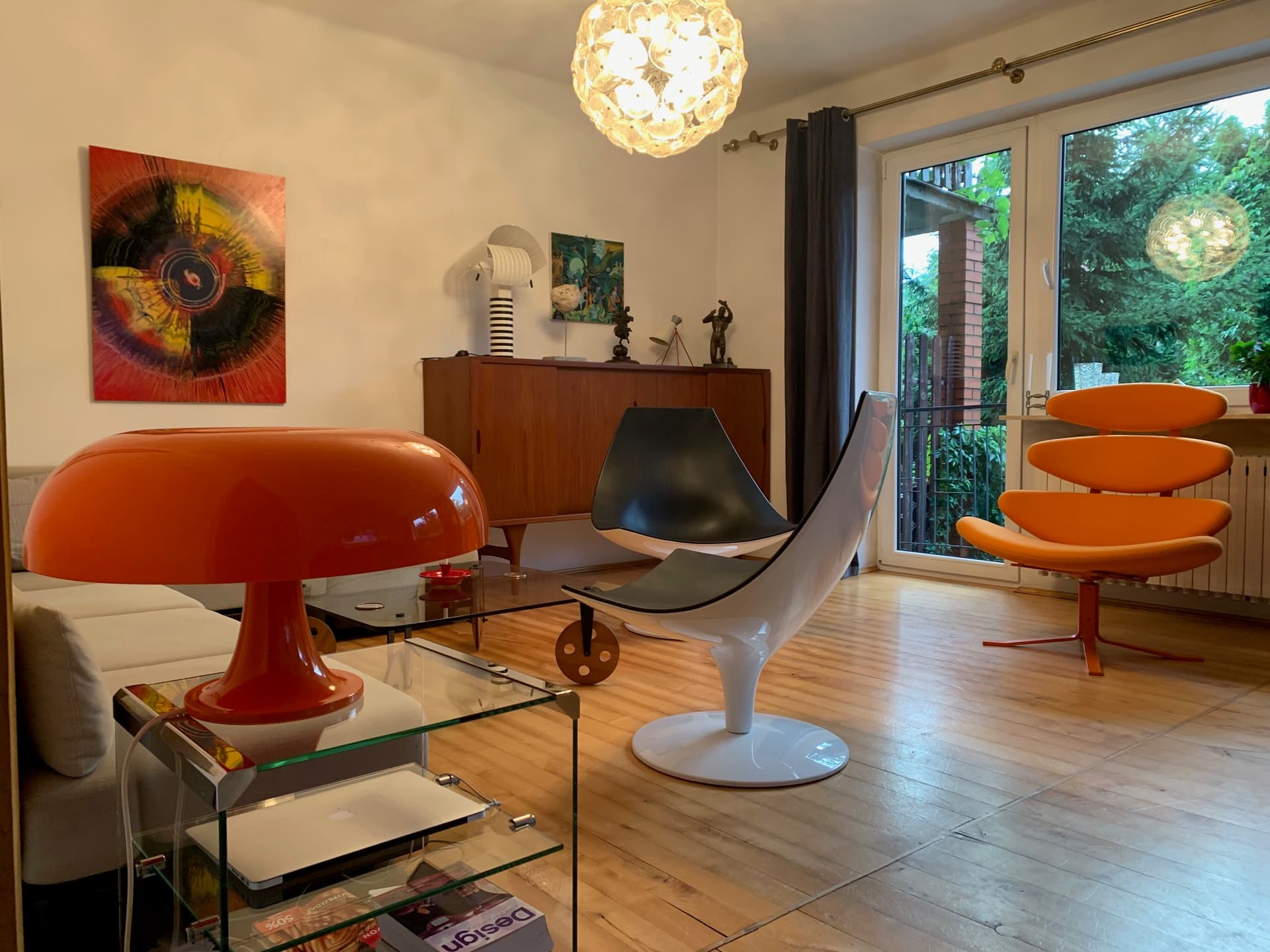 Para foteli Moon, skóra naturalna czarna, proj. P. Arosio, Tacchini, Włochy - 45641