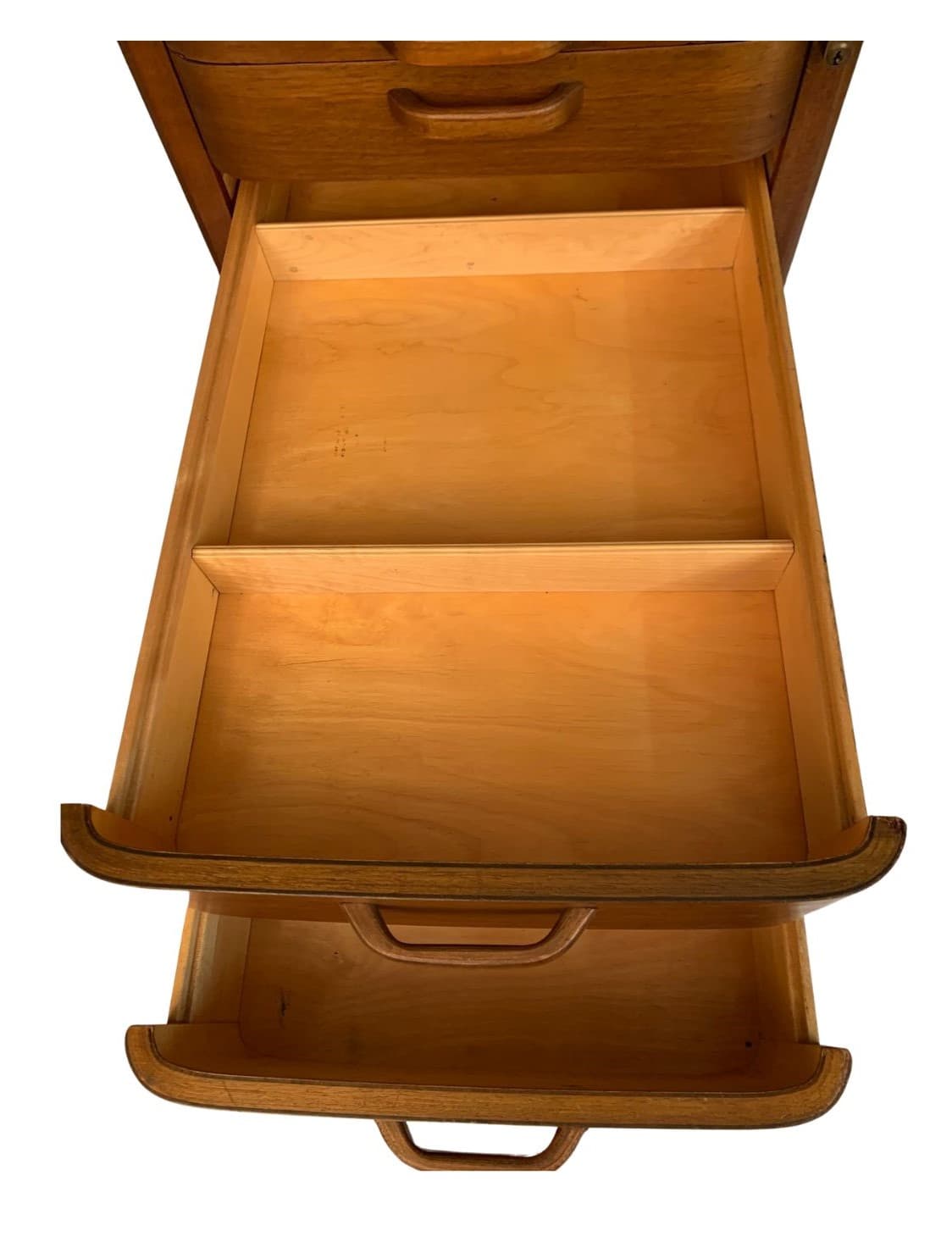 Desk, light brown oak, by G. Ericsson, Switzerland, 1950s. - 45664