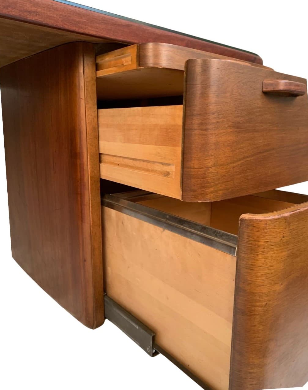 Desk, light brown oak, by G. Ericsson, Switzerland, 1950s. - 45661
