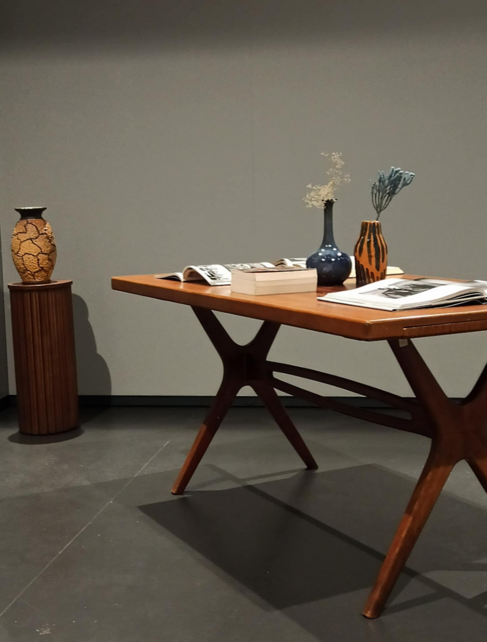 Dining table, dark brown teak, Denmark, 1960s - 45677