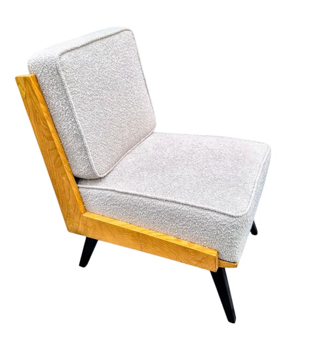 Fotel vintage, proj. S. Lejkowski, W. Leśniewski, Polska, lata 60. - WYMIARY