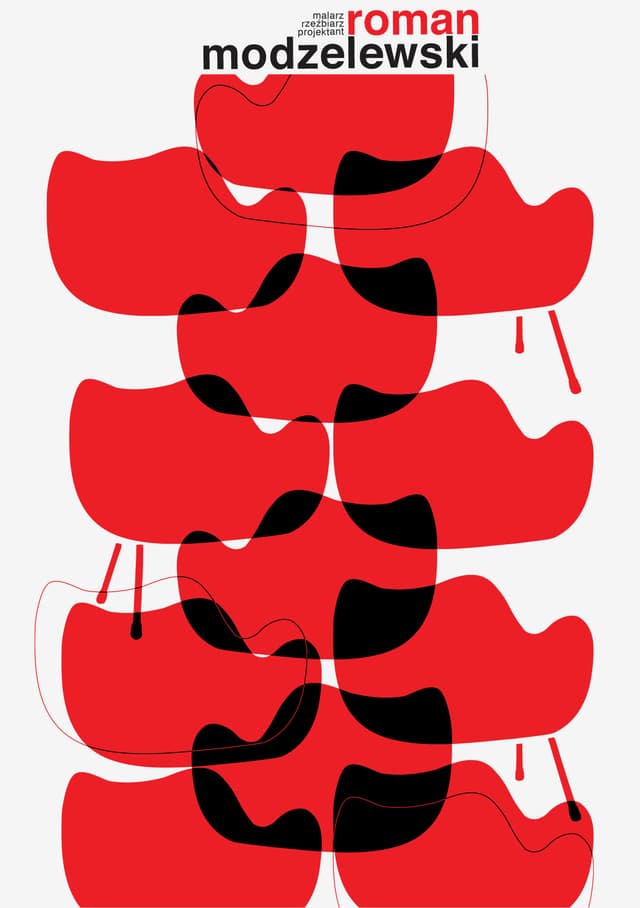 Plakat RM58 Classic, 50/70 cm, proj. K. Woszczyńska ASP Łódź, VZÓR - WYMIARY