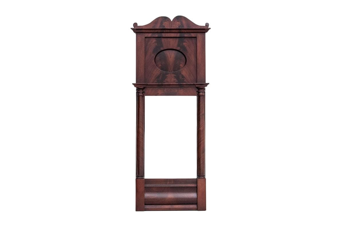 Mahogany Wall Mirror, Biedermeier Style, Northern Europe, 1850s
