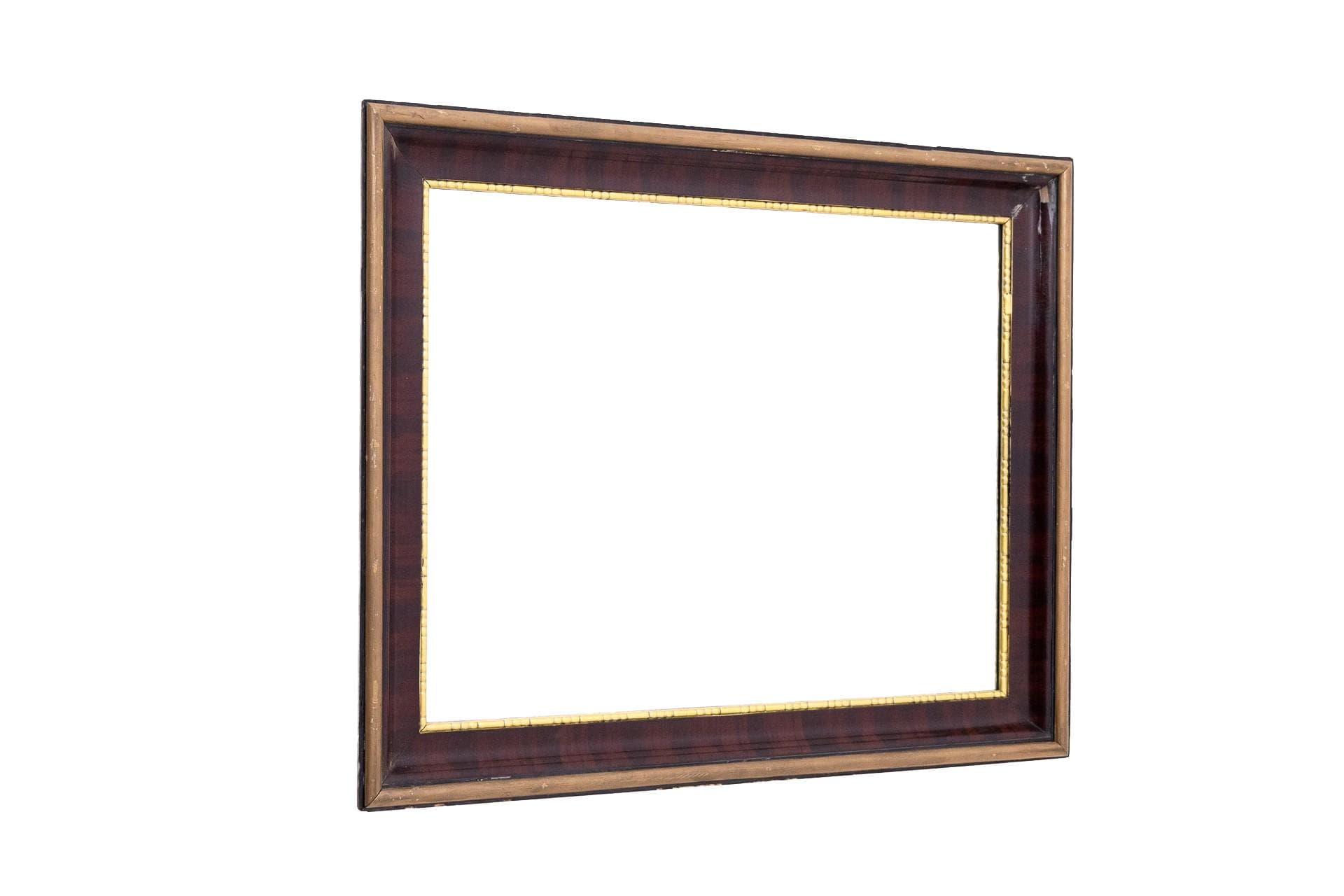 Dark Brown Wall Mirror, Baroque, France, Early 20th Century