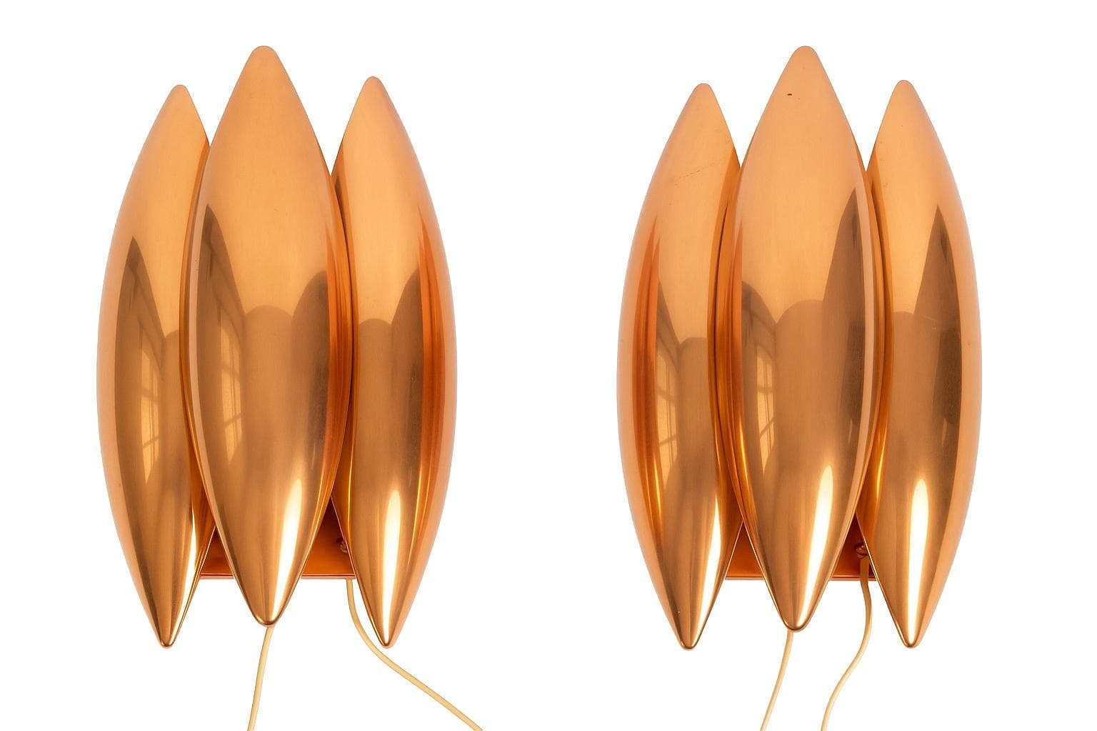 Para kinkietów Kastor proj. Jo Hammerborg, Fog og Morup, 1962 - 99679