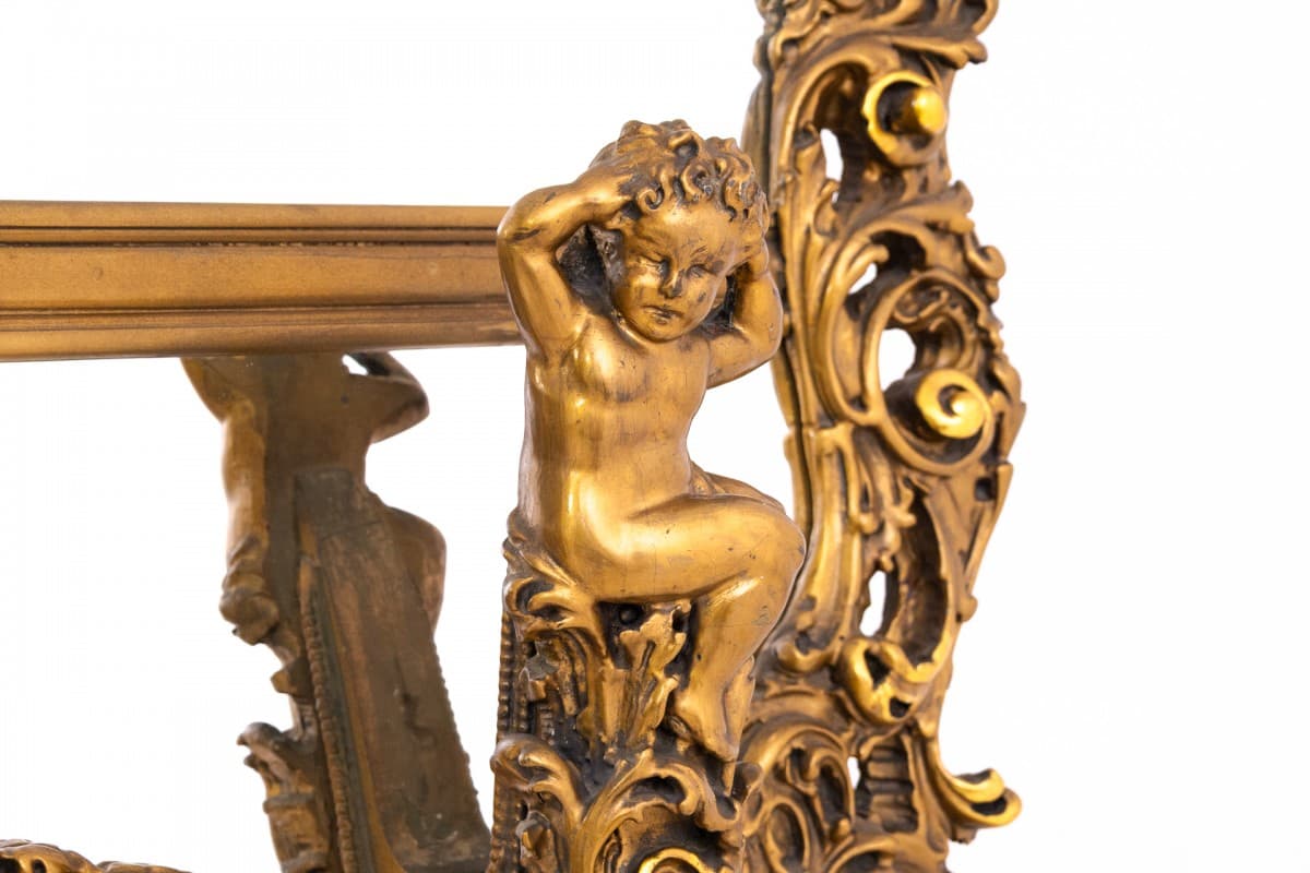 Golden Mirror in Wooden Frame, Baroque, Italy, Early 20th Century - 47668