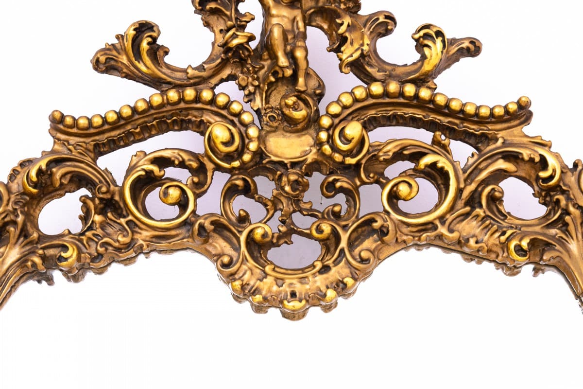 Golden Mirror in Wooden Frame, Baroque, Italy, Early 20th Century - 47664