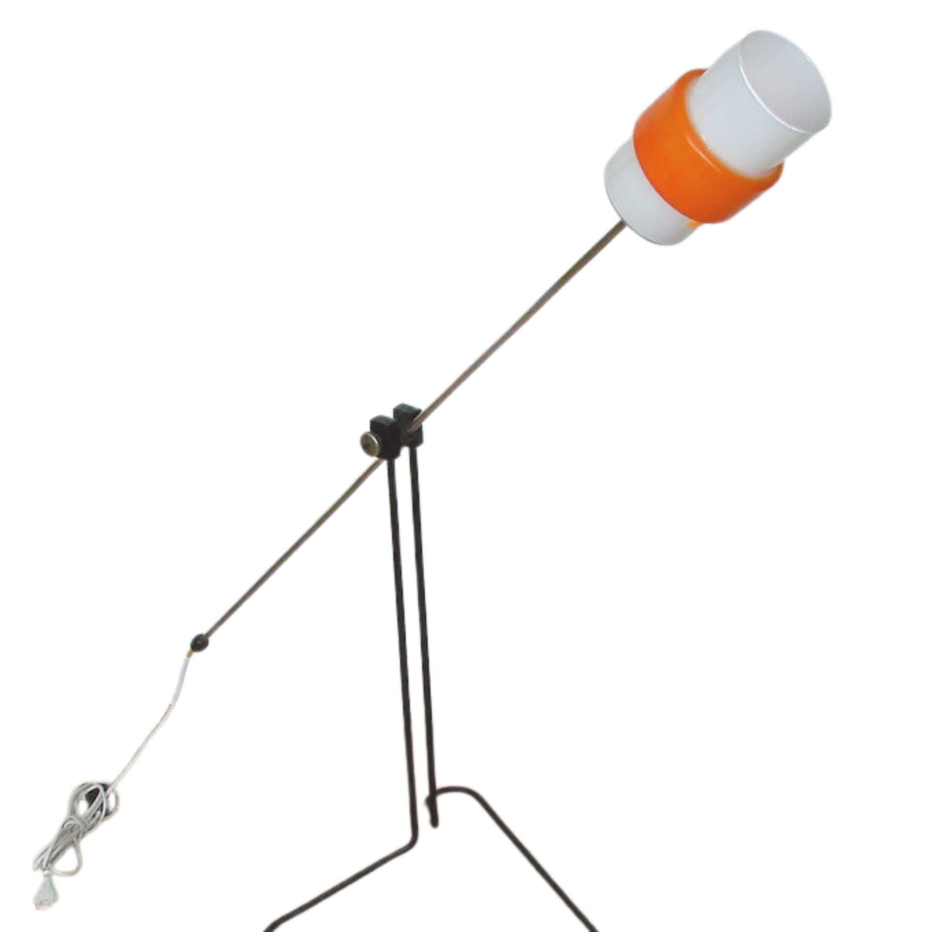 Lampa podłogowa Modern, czarna, metal, lata 60.