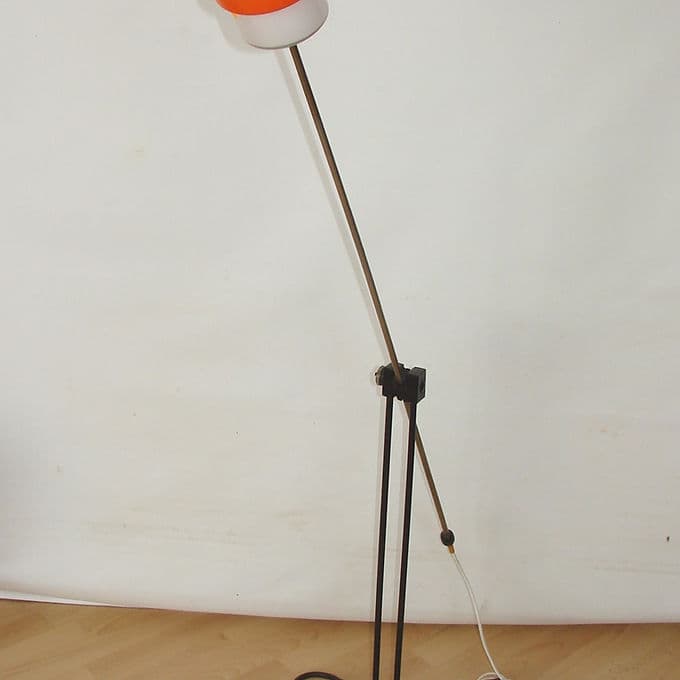 Lampa podłogowa Modern, czarna, metal, lata 60. - 46634