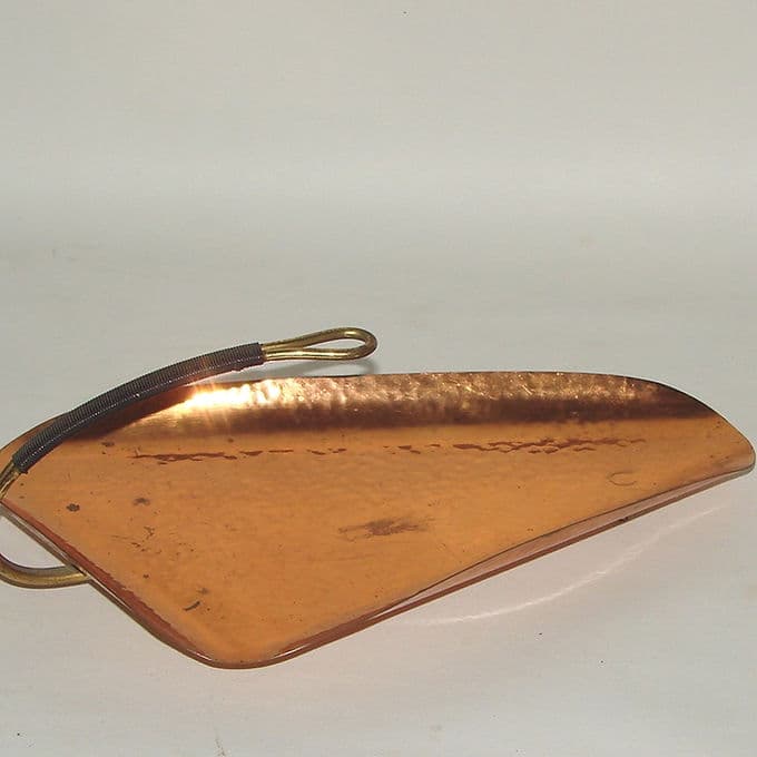 Decorative platter Mid-century, copper, 1960s. - 46578