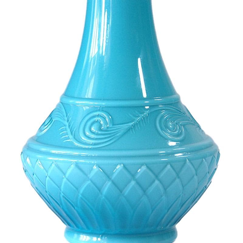 Jasnoniebieski wazon szklany, Empoli, Włochy, lata 60. - 4651