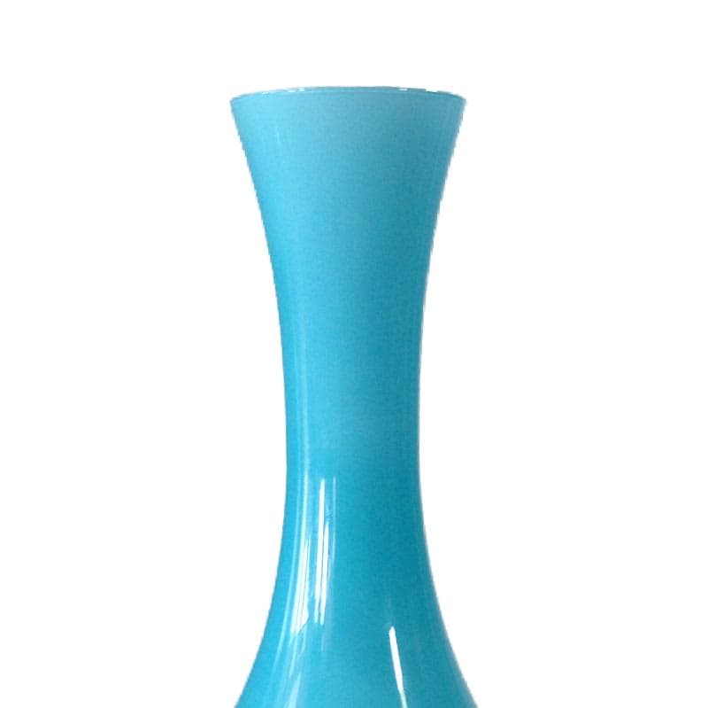 Jasnoniebieski wazon szklany, Empoli, Włochy, lata 60. - 4654