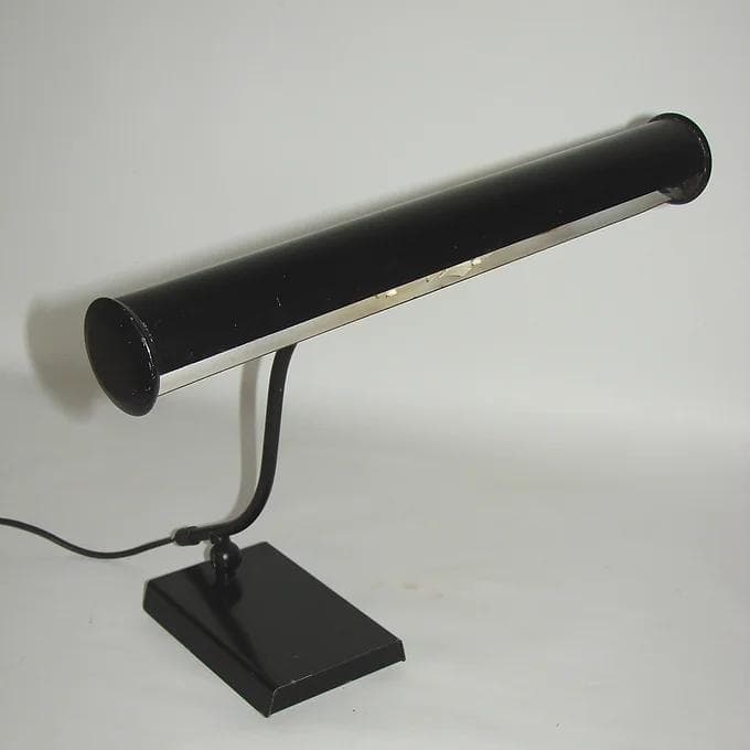 Lampa biurkowa ANVIA, metal czarny, proj. J.J.M. Hoogervorst, Holandia, lata 70. - 46474