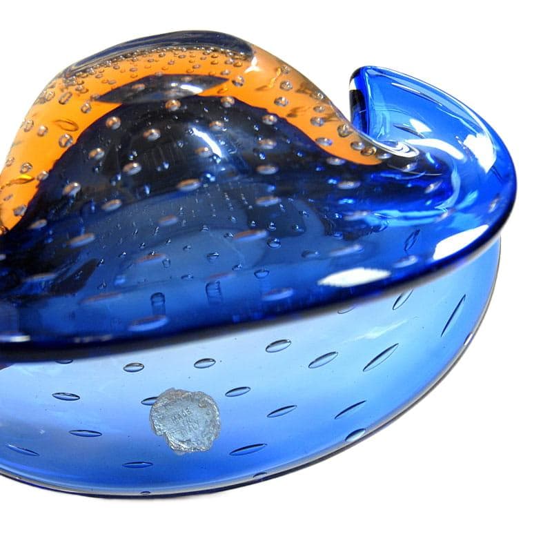 Blue Glass Bowl, Fratelli Toso, Italy, 1960s - 4639