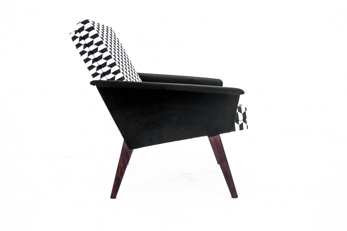 Black and White Set of Armchairs, Czechoslovakia, 1960s - 46857