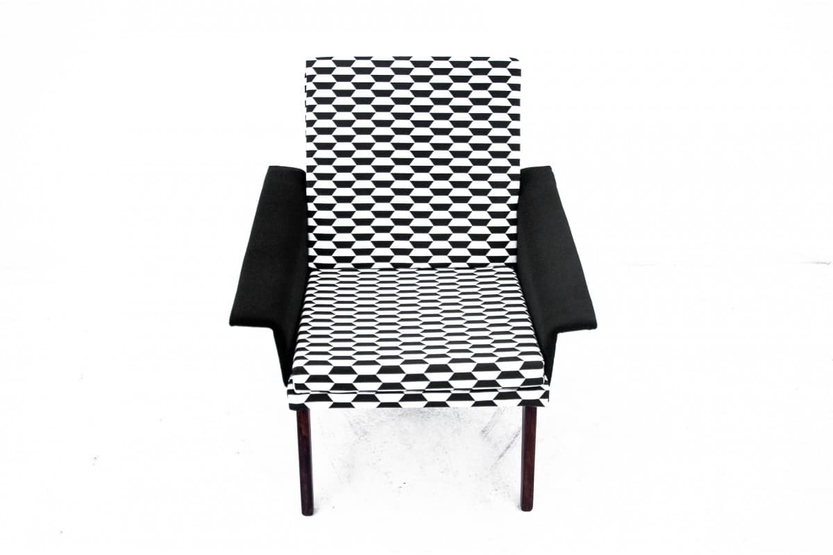 Black and White Set of Armchairs, Czechoslovakia, 1960s - 46850
