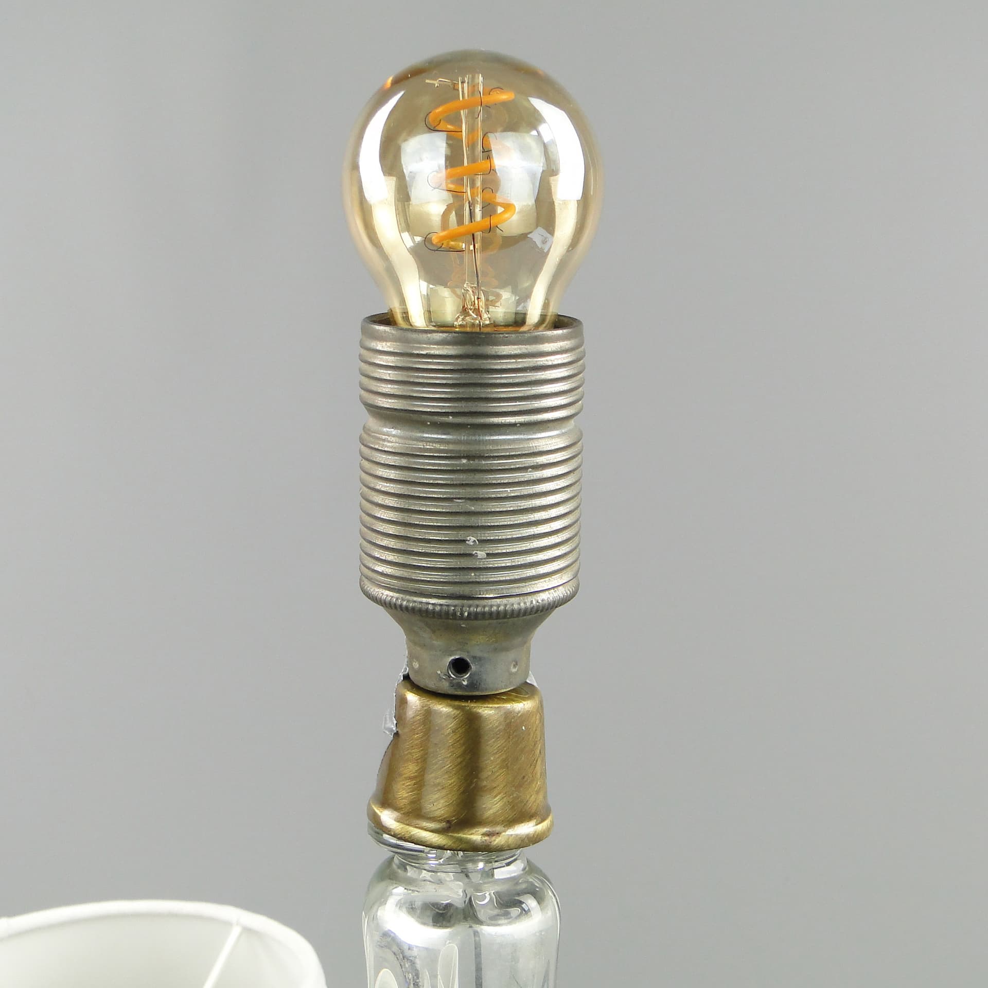 Lampa stołowa, szkło multikolor, Val St Lambert, Belgia, lata 60. - 46982